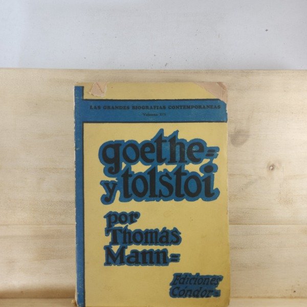 Producto - THOMAS MANN - GOETHE Y TOLSTOI