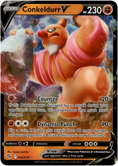 Producto - Conkeldurr V - 040/078 - Pokemon Go - Holo