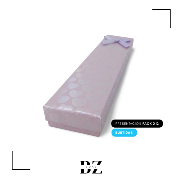 Producto - ESTUCHE REGALO X 12 PCS 4.5X20 CM CON MOÑO C.SURTIDO - 2033-4 - 5