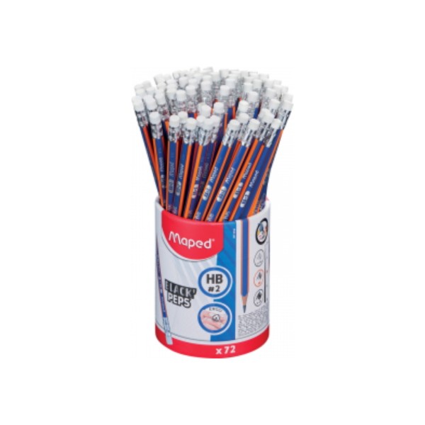 Producto - LAPIZ GRAFITO MAPED BLACK PEPS C/GOMA HB X 1UND