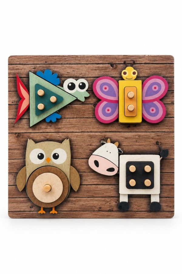 Producto - Juego de encastre de madera animales - 4