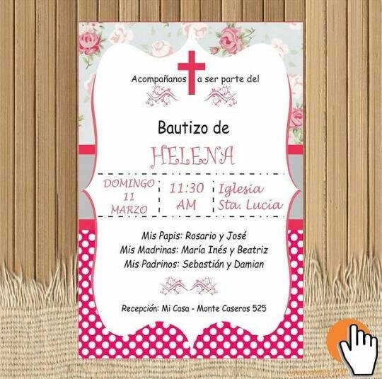Producto - Invitación Bautismo #1