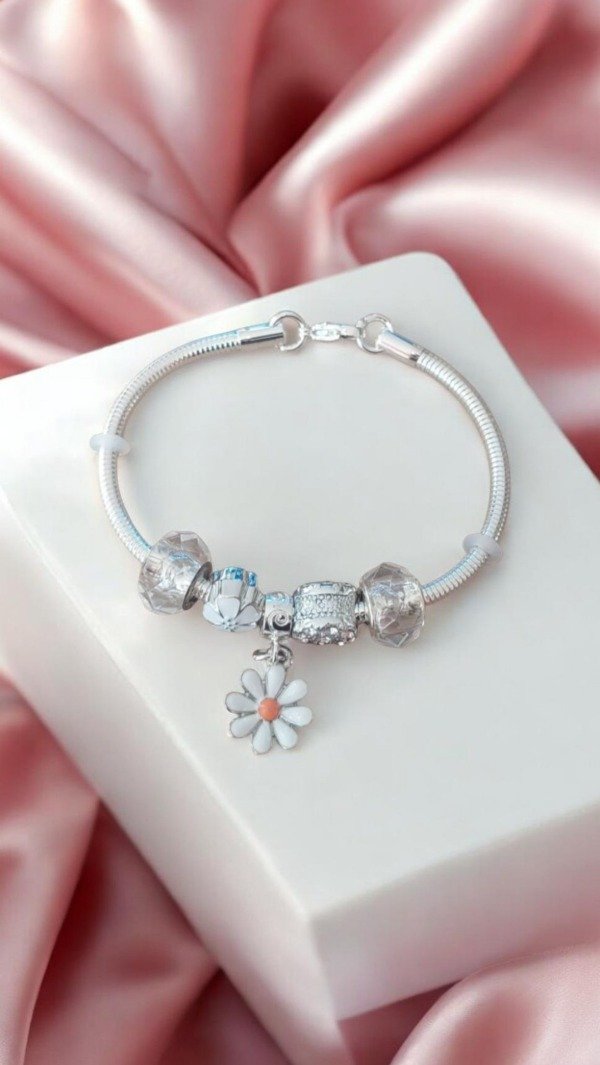 Producto - Pulsera estilo Pandora margarita