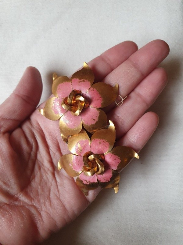 Producto - Mega Broche 40s Florones Pinceladas Pink - 1