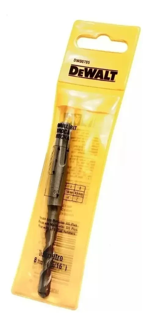 Producto - Mecha Widia Broca Sds-plus 8mm 110mm DW00705 Dewalt