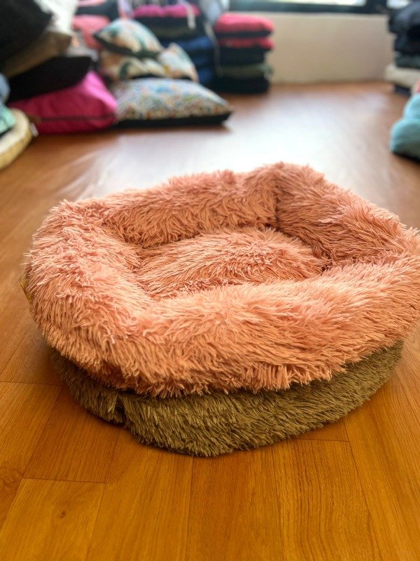Producto - Cama cuadrada anti-estrés Pelo Largo
