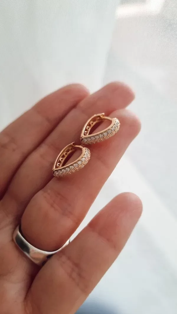 Producto - Arg con cubic blanco enchaparadas en oro 1,4xm