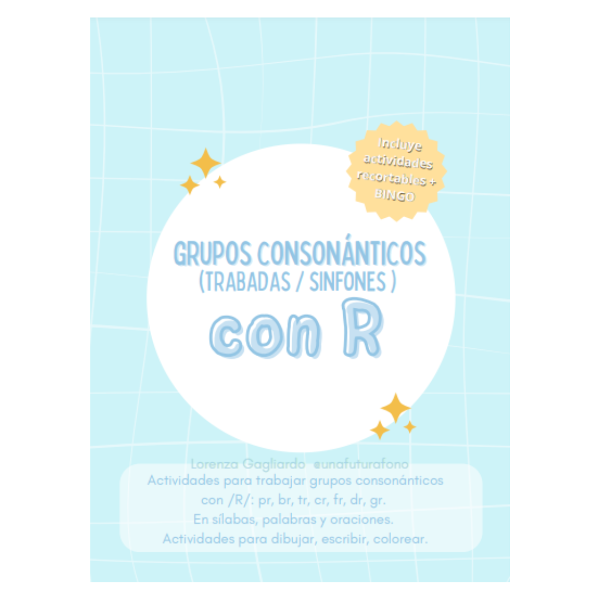 Producto - CUADERNILLO GRUPOS CONSONÁNTICOS R