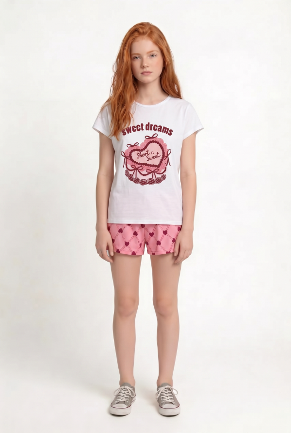 Producto - SWEETIE PIJAMA REMERA Y SHORT - 1