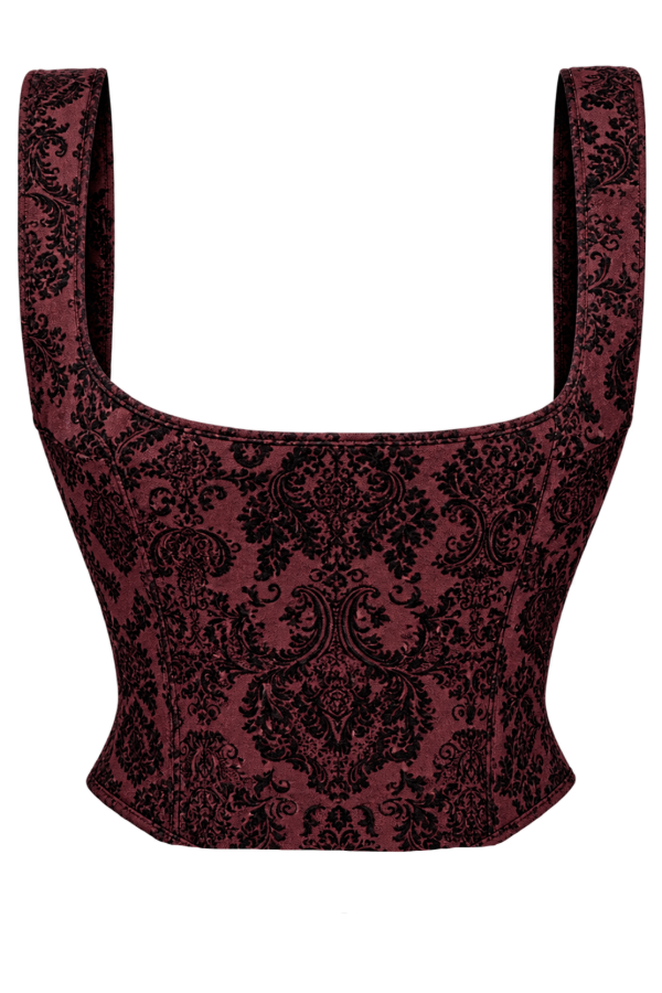 Producto - Corset chaleco underbust Dark Red Goth - 1
