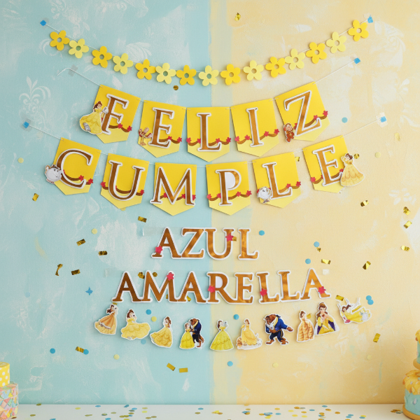 Producto - BANDERINES LA BELLA Y LA BESTIA