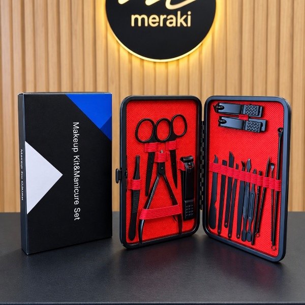 Producto - SET DE MANICURÍA Y PEDICURÍA KIT CUIDADO PERSONAL CON ESTUCHE