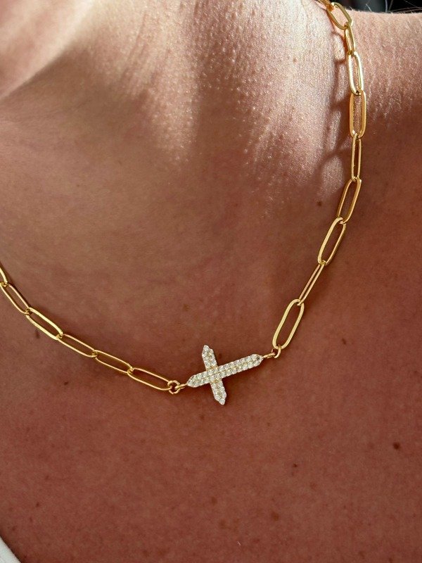 Producto - Cadena CRUZ STRAS