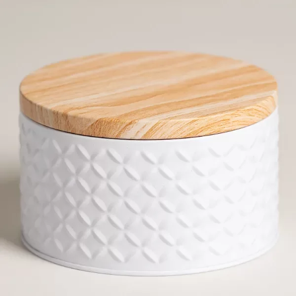 Producto - Lata tapa tipo madera 13x8 cm