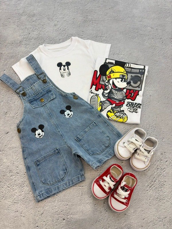 Producto - Jardinero bebe varon mickey celeste