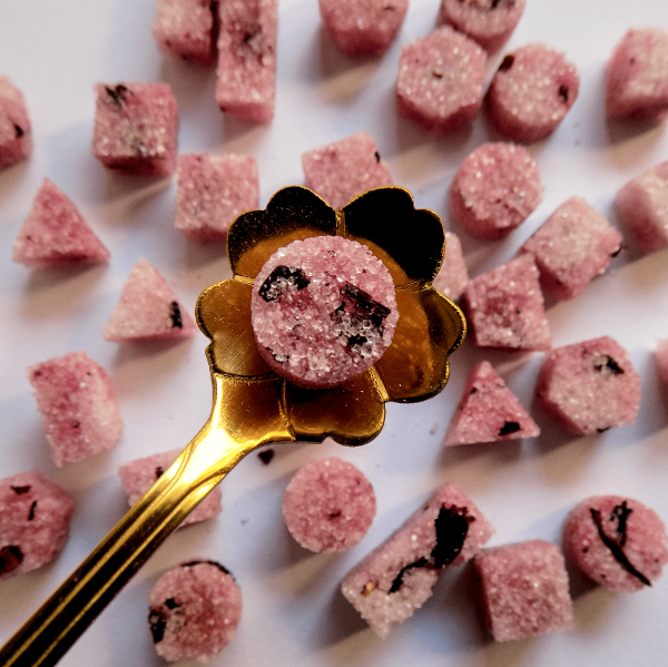 Producto - Terrones de Azucar y Hibiscus