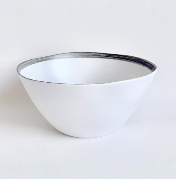 Producto - Ensaladera de melamina con borde negro