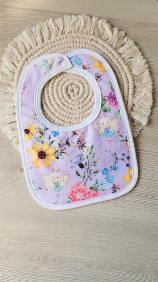 Producto - Babero de doble toalla HADA lila