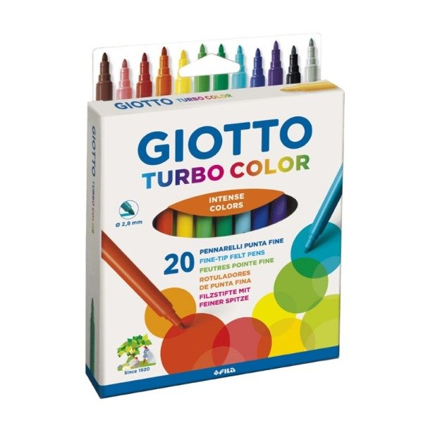 Producto - Marcador escolar Giotto Turbo Color x 20