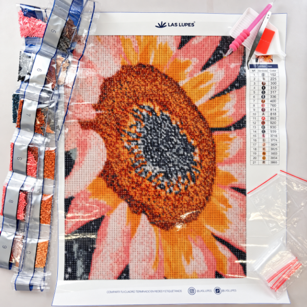 Producto - DIAMOND PAINTING - Girasol rosa - 0