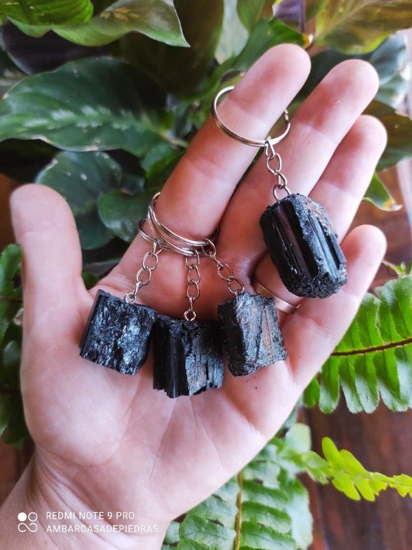 Producto - Llavero piedras naturales- Turmalina