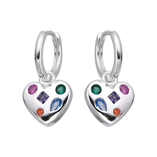 Producto - Argollas Corazón Multicolor