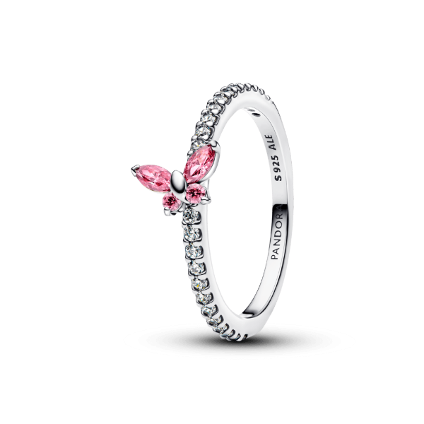 Producto - Anillo Pandora Mariposa Resplandeciente Rosa Plata 925