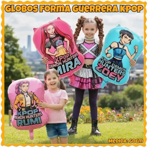 Producto - Globo forma guerreras kpop