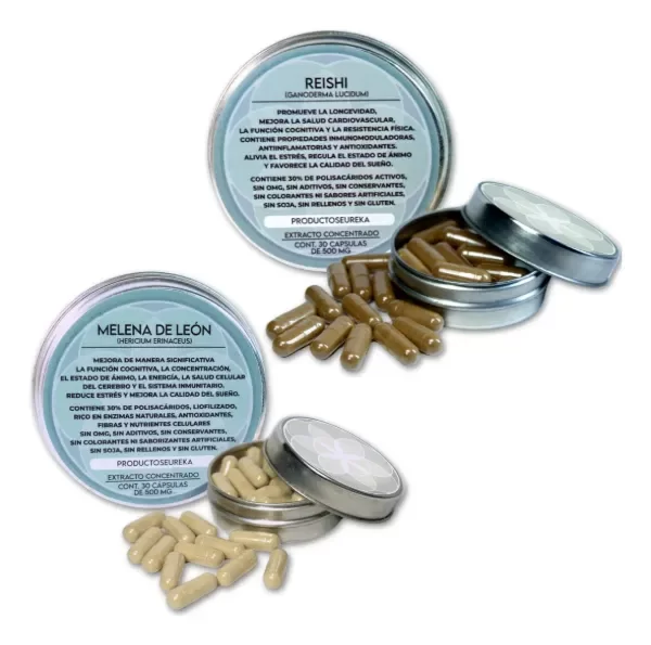 Producto - Combo Melena De León + Reishi - Extracto - Cápsulas 500mg