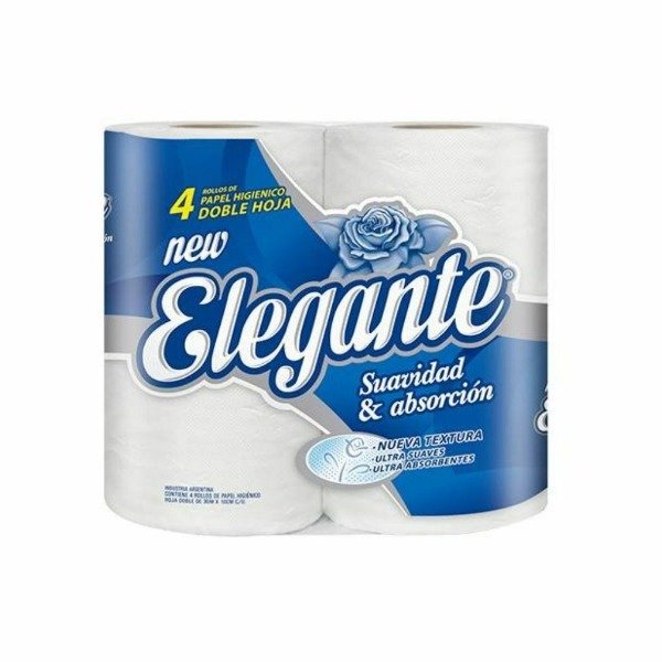 Producto - PAPEL HIGIENICO ELEGANTE hoja doble x4 Rollos x30mts.
