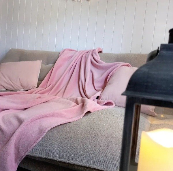 Producto - Manta Polar Soft Rosa Bebé