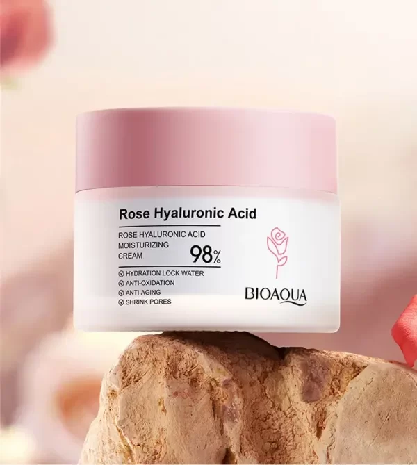 Producto - Crema Hidratante De Rosas Y Acido Hialuronico