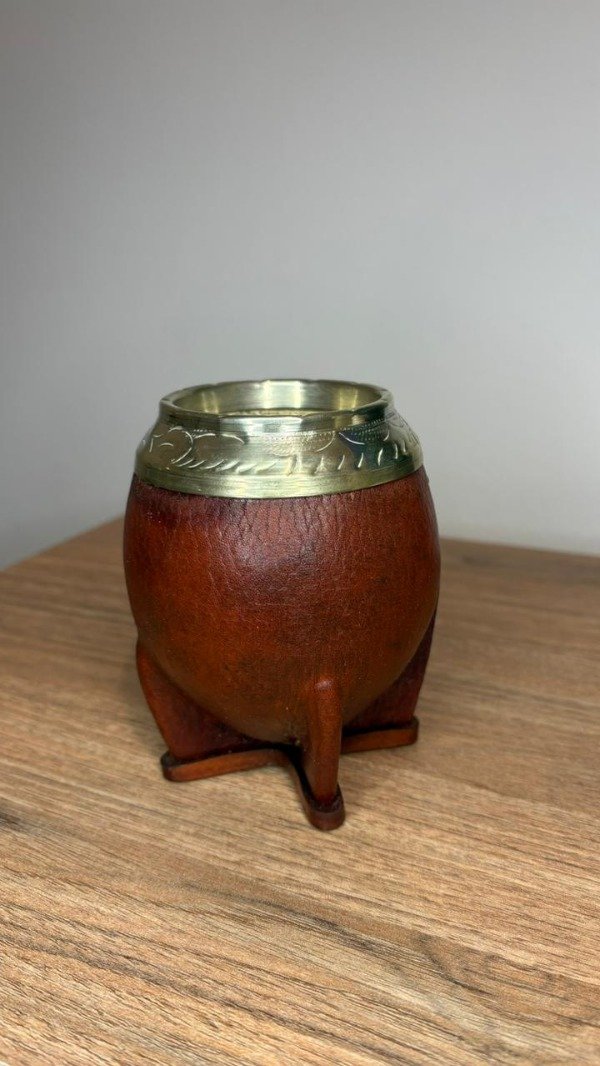 Producto - Mate torpedo liso con virola de alpaca