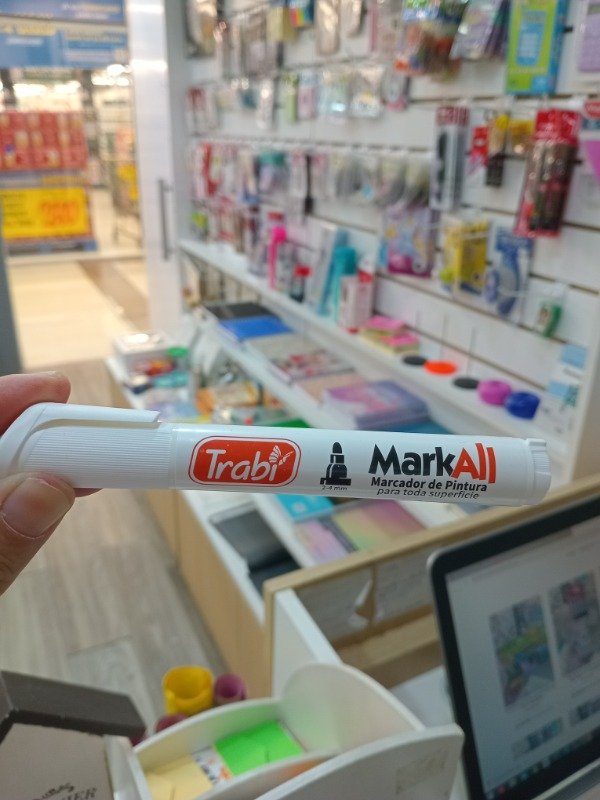 Producto - MARCADOR DE PINTURA BLANCA MARKALL