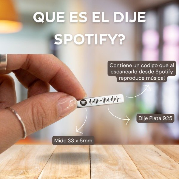 Producto - Dije Spotify Plata 925 - 1