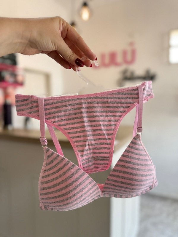 Producto - Cod. 321 - Conjunto soft rayado