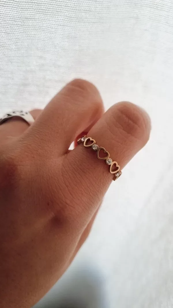 Producto - Anillo corazon y minu strass Ad