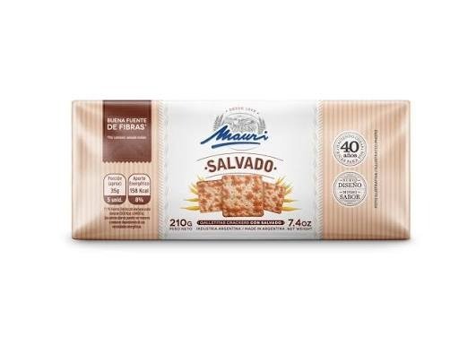Producto - galletas salvado 210gr [MAURI]