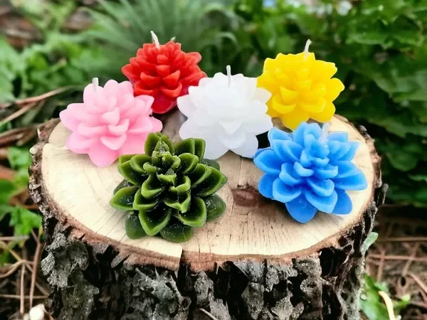 Producto - VELA FLOR DE LOTO 4X7 DE DIAMETRO