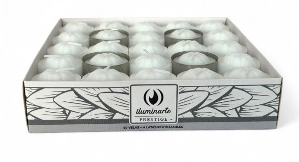 Producto - Vela de noche color iluminarte pack x 50