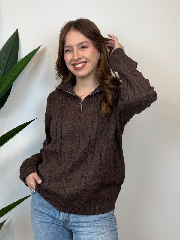 Producto - Sweater cierre trenzado