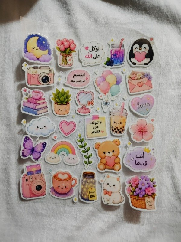 Producto - plancha de stickers Uv disponible - 2