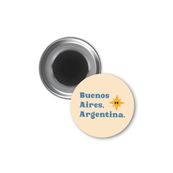 Producto - IMAN Botón BUENOS AIRES ARGENTINA ESTRELLITA