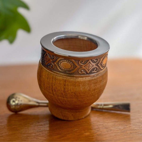 Producto - MATEAMIGO IMPERIAL DE ALGARROBO ENCERADO claro   ( Guarda Abstracta )