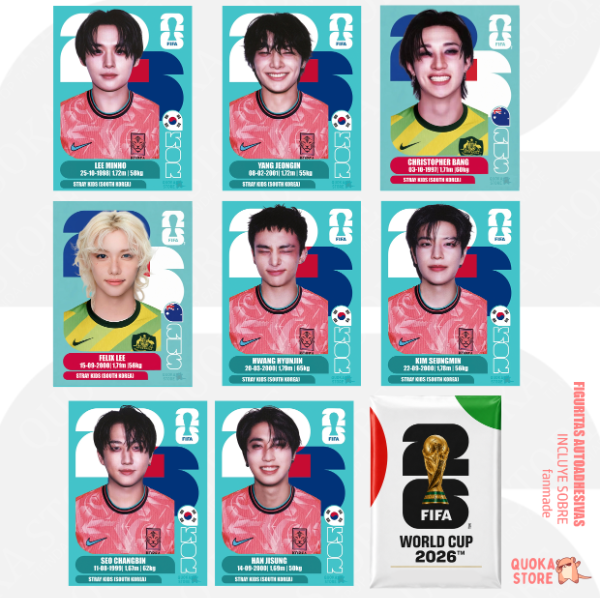 Producto - Pack Figuritas STRAY KIDS KOREA - FIFA World Cup 2026