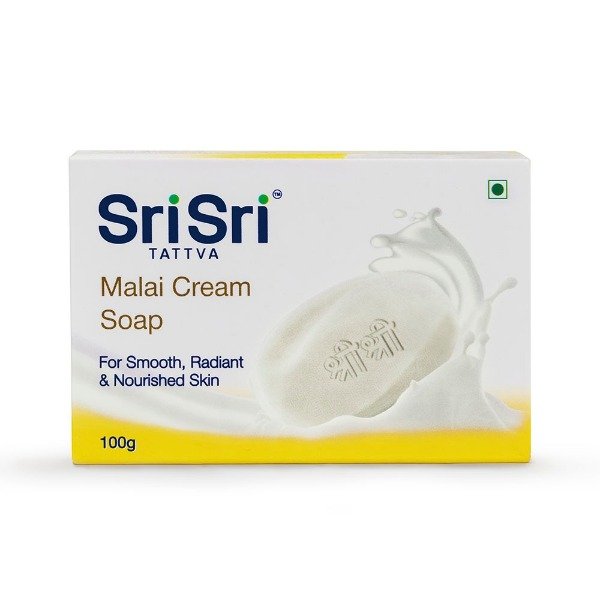 Producto - Jabon Crema De Leche MALAI CREAM Ayurveda Vegan Sin Tacc Sri Sri Tattva 100Gr