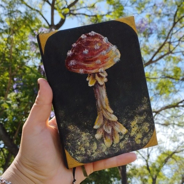 Producto - Cuaderno A6 hojas lisas amanita