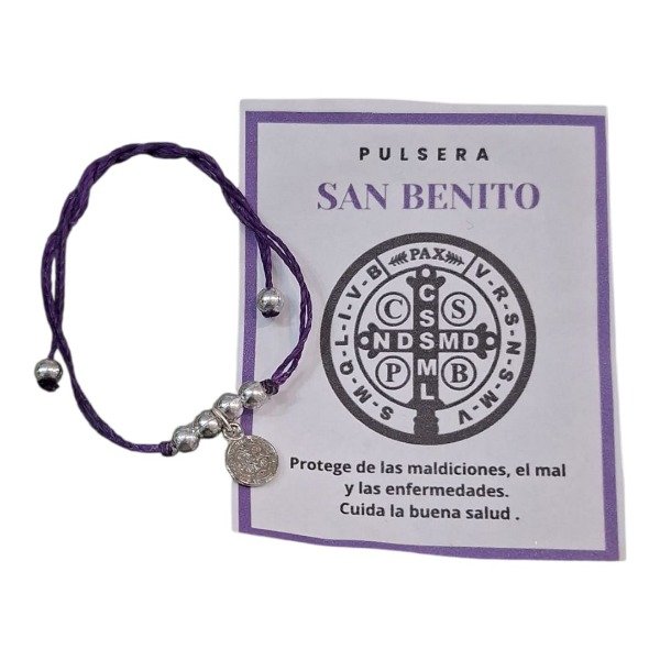 Producto - PULSERA SAN BENITO VIOLETA