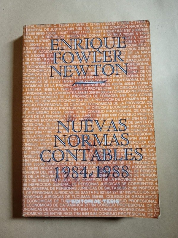 Producto - Nuevas normas contables 1984-1988 - Enrique Fowler Newton - Tesis 1989