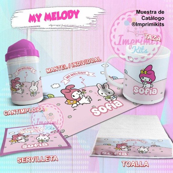 Producto - Plantillas Para Sublimar Diseños Set de Jardín My Melody Sanrio